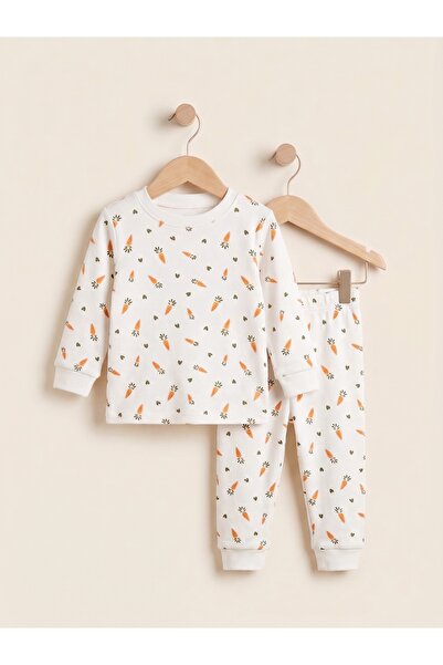 Lindakids Minik Desenli Süprem Penye Kumaş % 100 Pamuk 3-24 Ay Bebek Pijama T...