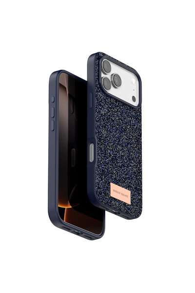 Rivor Apple iPhone 17 Pro Max & iPhone 18 Pro Max Uyumlu Kılıf Kamera Çıkıntı Taşlı Boncuk İşlemeli Simli Renkli Premium Sert Kapak