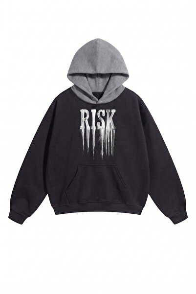 DASH WEAR Hanorac unisex pentru bărbați/femei RISK, cu imprimeu personalizat,...