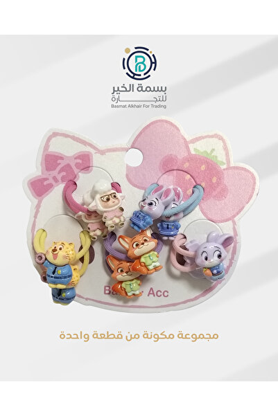 LOZAN مشابك شعر ربطات شعر للفتيات ملونة 5 قطع