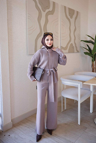 İmajButik Vizon Corsman Premium Hırka Pantolonlu Triko Takım