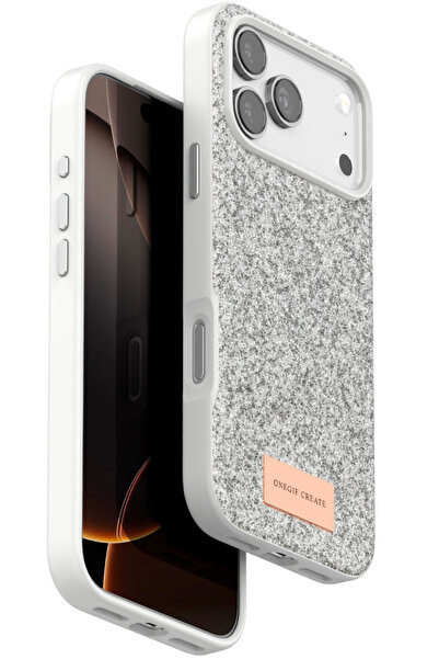 Rivor Apple iPhone 17 Pro Max & iPhone 18 Pro Max Uyumlu Kılıf Kamera Çıkıntı Taşlı Boncuk İşlemeli Simli Renkli Premium Sert Kapak