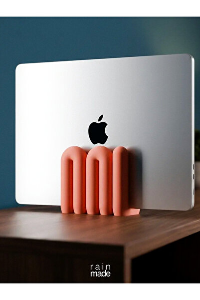 Rainmade Wave Tasarım Dikey Laptop Tutucu Macbook ve Notebook Uyumlu Masa Düz...