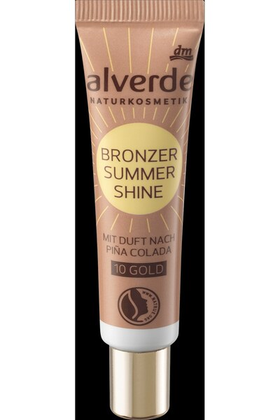 OEM alverde NATURKOSMETIK Bronzer lichid Summer Shine - Nr. 10 Gold, 15 ml