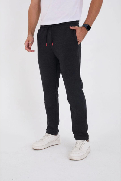 MYSSHOES Unisex three-thread basic sweatpants - anthracite