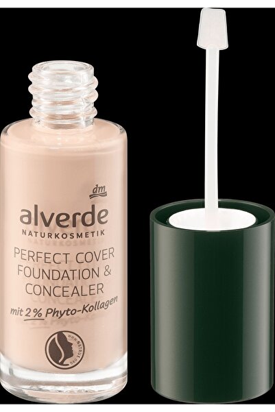 OEM alverde NATURKOSMETIK Fond de ten și corector Perfect Cover 20 Almond, 25 ml