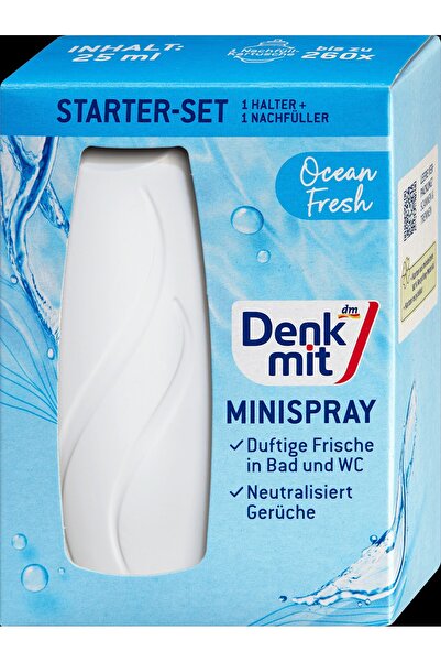 Denkmit Mini-spray odorizant Ocean Fresh set, 1 buc - Curățarea toaletei