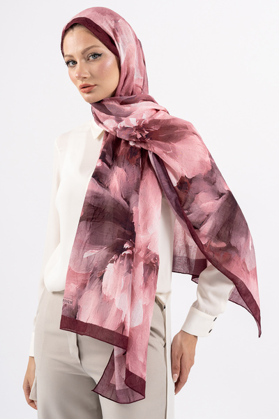 m moon scarf شال من الخيزران المزخرف من 'روزا'، شال عالي الجودة وموسم جديد