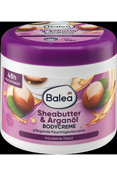 BALEA Cremă de corp unt de shea & ulei de argan, 500 ml - Loțiune