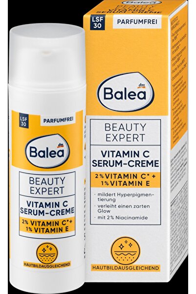 BALEA Cremă-ser pentru față cu vitamina C și SPF30, 50 ml - tratament