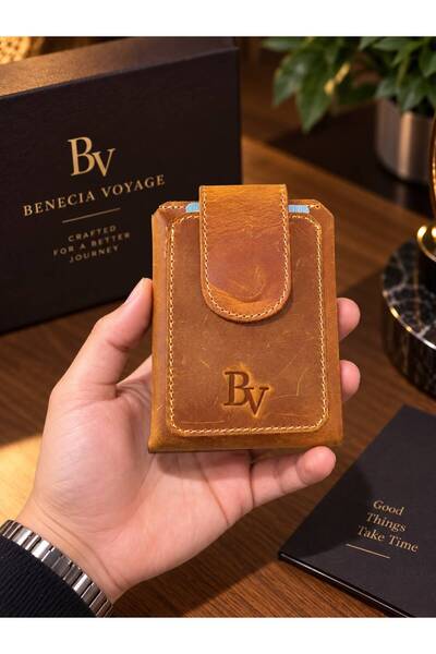 BeneciaVoyage %100 deriden Şık Buffalo Model Mıknatıslı Pratik Cüzdan 50bankn...