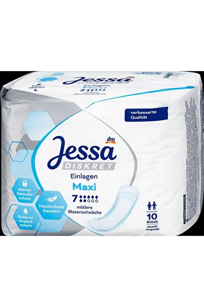 OEM Jessa DISKRET Absorbante igienice incontinență Maxi, 10 buc