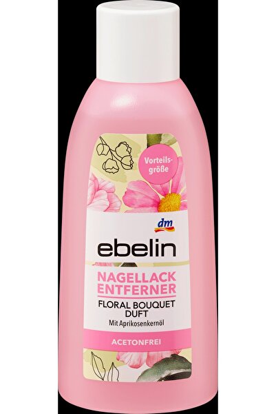 Ebelin Dizolvant de lac de unghii fără acetonă cu ulei de caise, 200 ml
