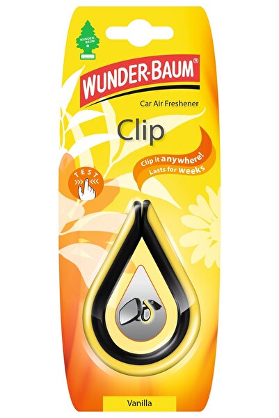 Wunder-Baum Odorizant auto, colier, Wunder - Baum, Clip Vanilla, 7.6 x 1.2 x ...