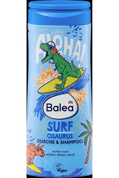 BALEA Gel de duș și șampon Surfosaurus, 300 ml - copii