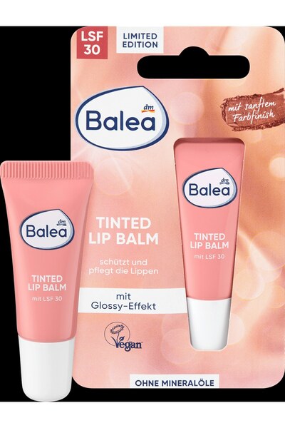 BALEA balsam de buze nuantator cu SPF 15, 10 ml, protectie solara, hidratare ...
