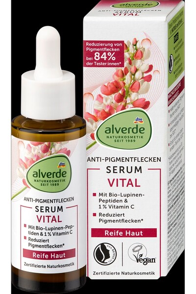 OEM Alverde NATURKOSMETIK ser Vital pentru pete pigmentare, ten matur, flacon...