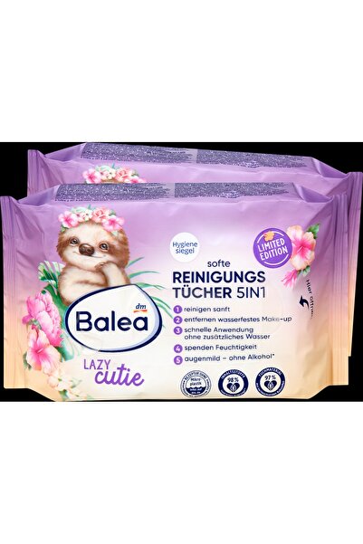 BALEA Șervețele demachiante 5în1 Lazy Cutie, 50 buc - cosmetice dischete