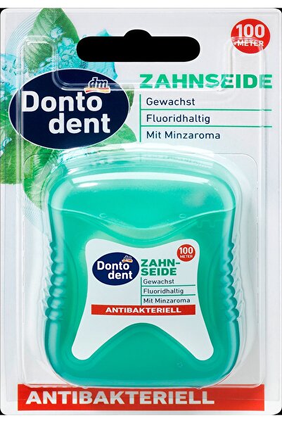 Dontodent Ață dentară antibacteriană cu mentă, 1 buc - Igiena spațiilor inter...