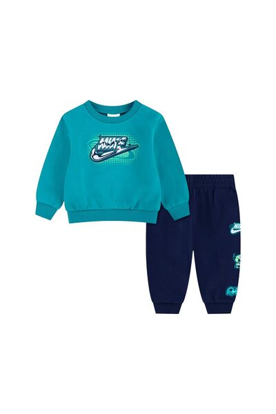 Nike B NSW BRAND A FLC CREW SET 66P205-U90 Μπλε