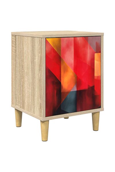 vidaxl Dulap de noapte HEESCH Stejar Sonoma 36 x 33 x 50 cm