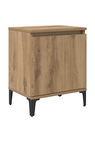 vidaxl Dulap de noapte Stejar Artizanal 40 x 30 x 50 cm Lemn prelucrat