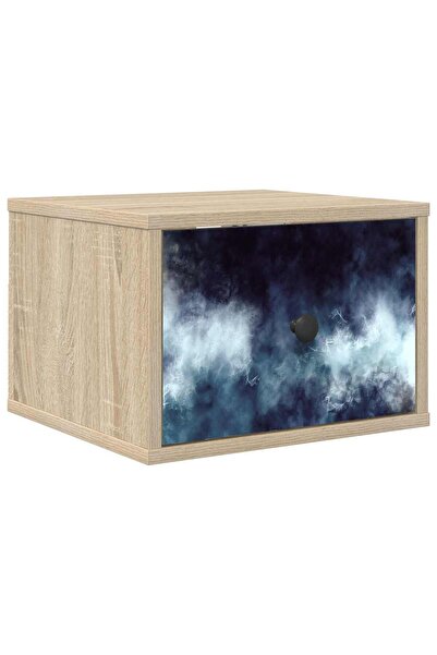 vidaxl Noptieră suspendată RAALTE Stejar Sonoma 36 x 33 x 25 cm