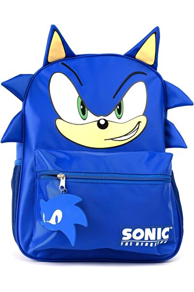 Sonic حقيبة ظهر مدرسية للأطفال مقاس 16 بوصة بتصميم ثلاثي الأبعاد، وأحزمة قابل...