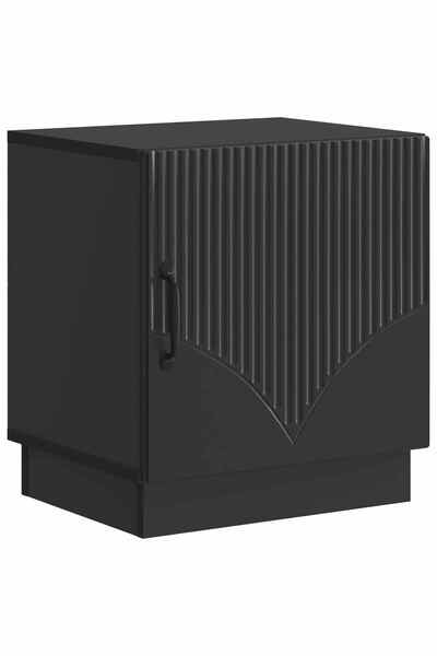 vidaxl Noptieră Negru 43 x 34,5 x 47 cm Lemn prelucrat