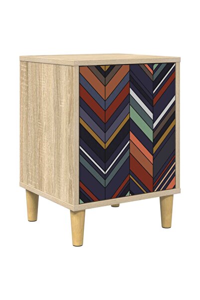 vidaxl Dulap de noapte OMMEN Stejar Sonoma 36 x 33 x 50 cm