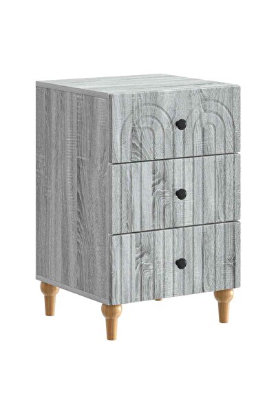 vidaxl Dulap de noapte Sonoma gri 43x 41 x 66,5 cm Lemn prelucrat
