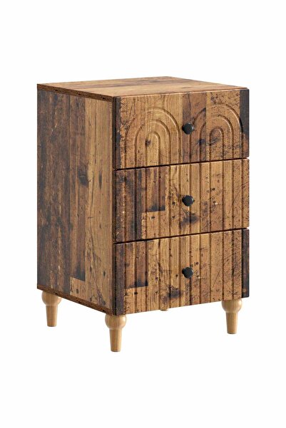 vidaxl Dulap de noapte Lemn vechi 43x 41 x 66,5 cm Lemn prelucrat