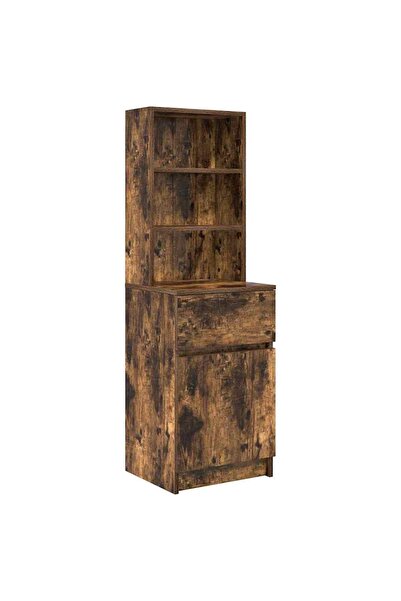 vidaxl Noptiera stejar afumat 39x35x125 cm lemn de stratificat