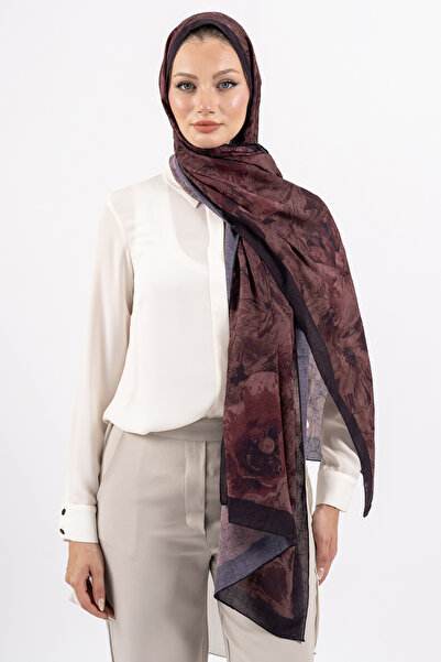 m moon scarf ' ROSEA ' DESENLİ BAMBU KRAŞ ŞAL , YÜKSEK KALİTE & YENİ SEZON ŞAL