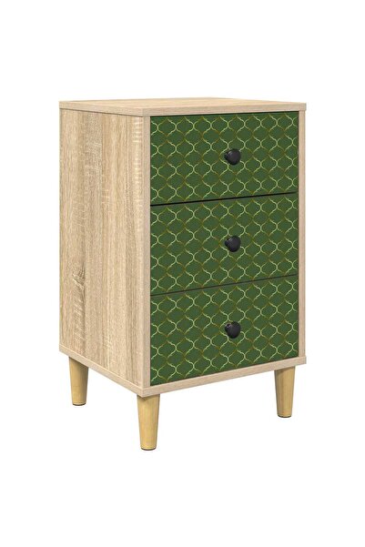 vidaxl Dulap de noapte GELEEN Stejar Sonoma 36 x 33 x 60 cm