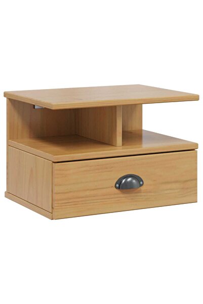 vidaxl Dulap de noapte cu sertar HILL Maro miere 40 x 31 x 27 cm