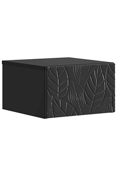 vidaxl Masă laterală montată pe perete Negru 34,5 x 33 x 20 cm
