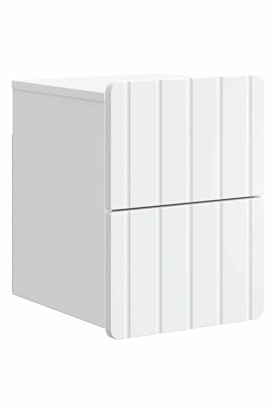 vidaxl Dulap de noapte suspendat Alb 33 x 34,5 x 43 cm Lemn prelucrat