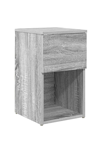 vidaxl Dulap de pat Sonoma gri 29 x 31,5 x 49 cm Lemn prelucrat
