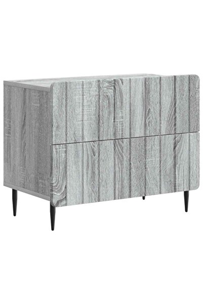vidaxl Dulap de noapte Sonoma gri 62 x 34,5 x 49,5 cm Lemn prelucrat