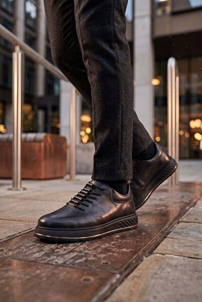 M.P. 262-5357 Men's Casual Leather Shoes Black