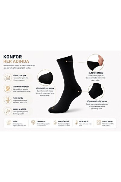 OKAVANGO 5 Çift Kutulu Erkek Çorap BAMBU Premium Bay- Patik Çorap - Erkek Çorap Yazlık, Dikişsiz, Bambu Çorap Erkek 40-44