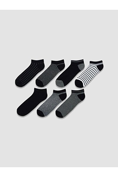 LC Waikiki Mixed Patterned Men's Booties Socks 7-Pack (W6)
