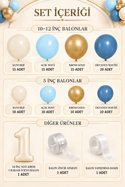 Doğasüs Okyanus Yaş Balon Zinciri Seti