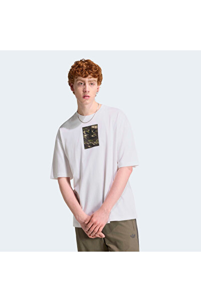 adidas Ks4234-E Camo Tee Tongue Men's T-Shirt White