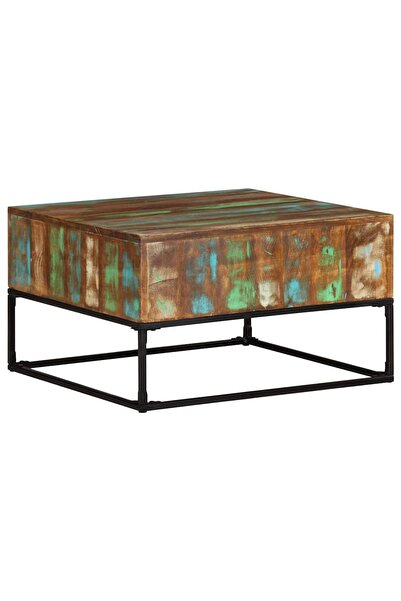 vidaxl Măsuță de cafea, 68x68x41 cm, lemn masiv reciclat