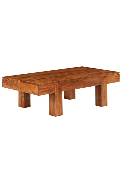 vidaxl Masă de cafea lemn masiv acaciacu finisaj tip miere 100x50x30cm