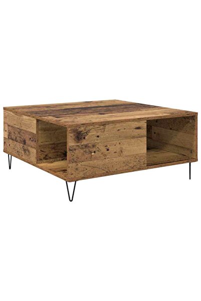 vidaxl Masă de cafea Lemn Vechi 80 x 80 x 36,5 cm Lemn prelucrat