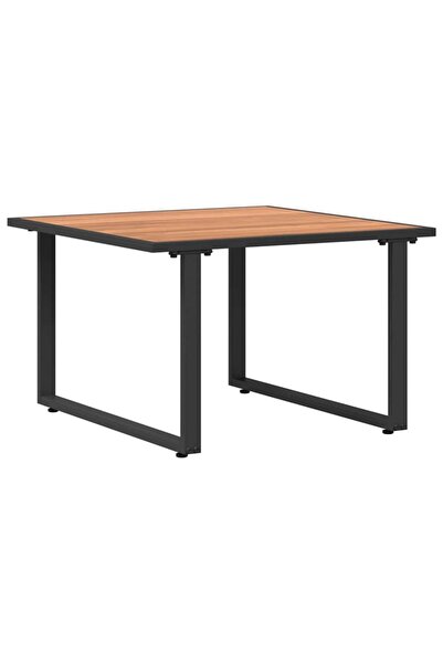 vidaxl Masă de cafea Negru și Maro 55 x 55 x 35 cm