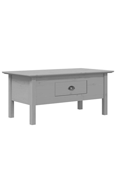 vidaxl Măsuță de cafea "BODO", gri, 100x55x46 cm, lemn masiv de pin